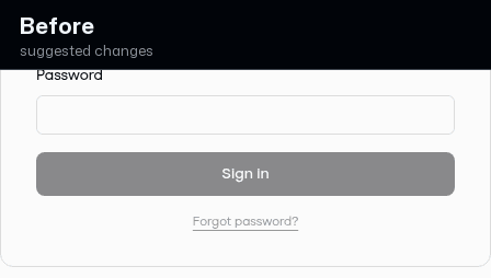 Before/after suggested changes